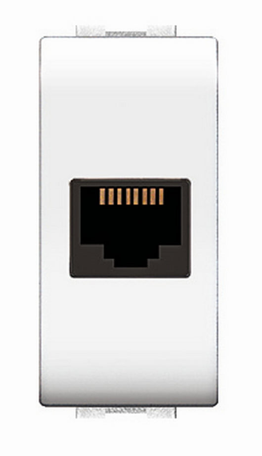 life art. 4084wh presa telefono rj11 plug 6/4a bianca cod:ferx.84018