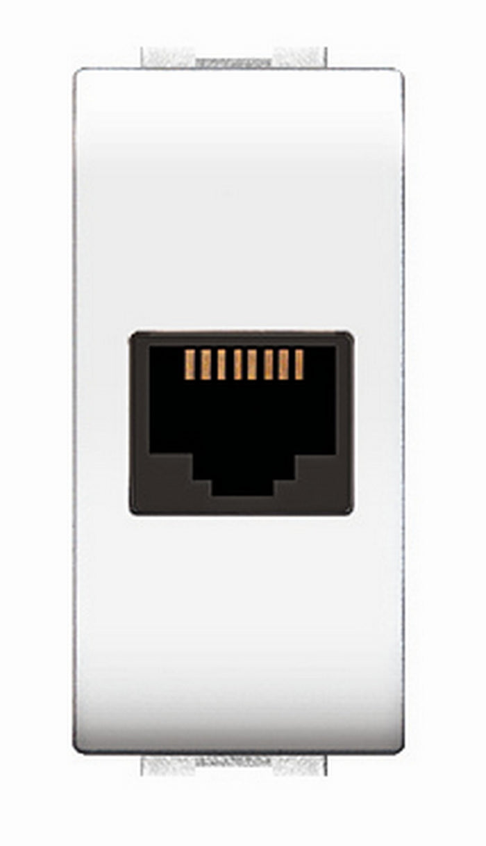 life art. 4084wh presa telefono rj11 plug 6/4a bianca cod:ferx.84018