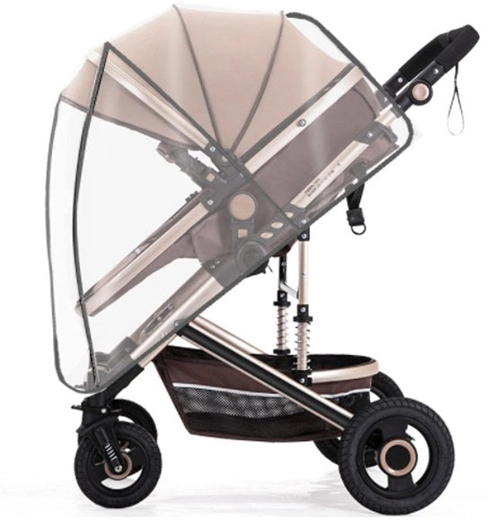 Custodia per passeggino universale - U-vormato design - Buona ventilazione - Impermeabile - Translucido 90 x 32 cm - Custodia per passeggino