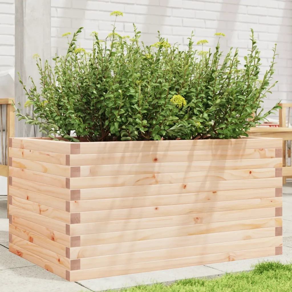 Fioriera da Giardino-Vaso da Esterno 90x60x45,5 cm in Legno Massello di Pino