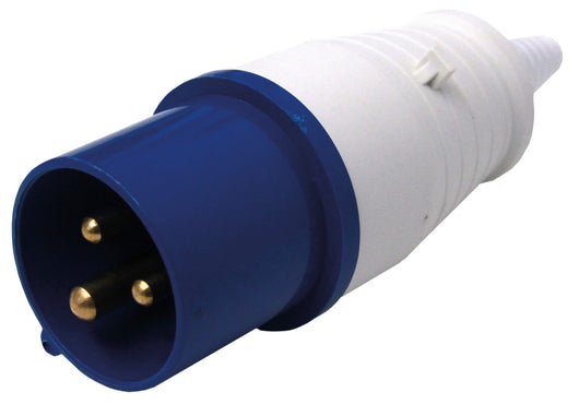 spina industriale 16a 2 poli + terra 220 v figura 1 cod:ferx.84022