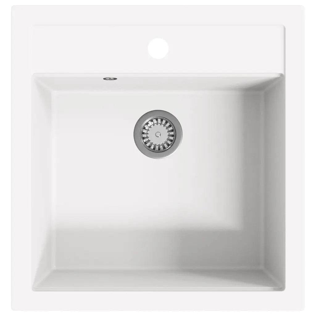 Lavello da Cucina in Granito Vasca Singola Bianco CFW2816520