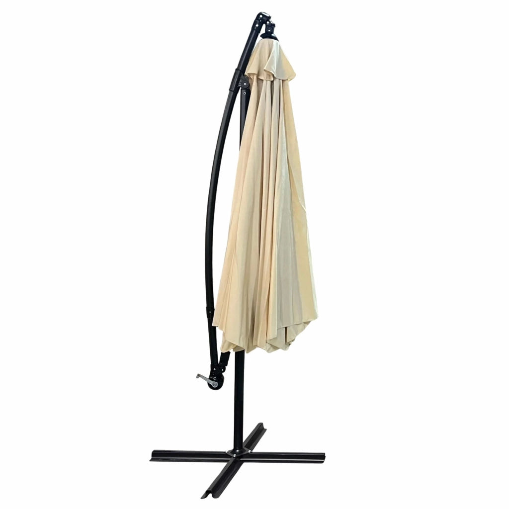 Ombrellone da giardino ASTER con protezione UV in colore beige peso 12,1 kg dimensioni 300x300x45 cm