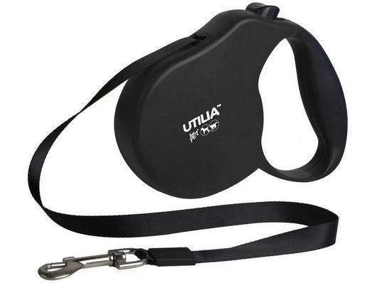 guinzaglio retrattile a nastro small mt. 4 per cani fino a kg. 11 col. nero cod:ferx.vit50237