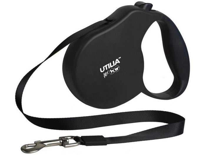 guinzaglio retrattile a nastro small mt. 4 per cani fino a kg. 11 col. nero cod:ferx.vit50237