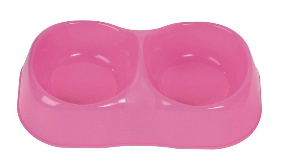 ciotola doppia per cani e gatti maya double cm. 26x15x8 h - mis. m cod:ferx.vit31385