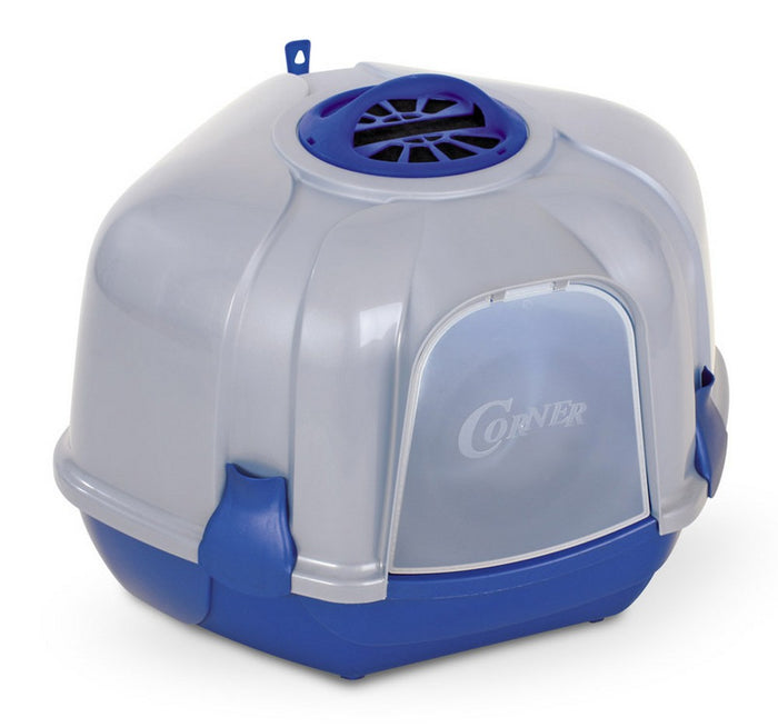 toilette chiusa angolare per gatti corner cm. 52x60x45 h col. assortiti cod:ferx.vit32264