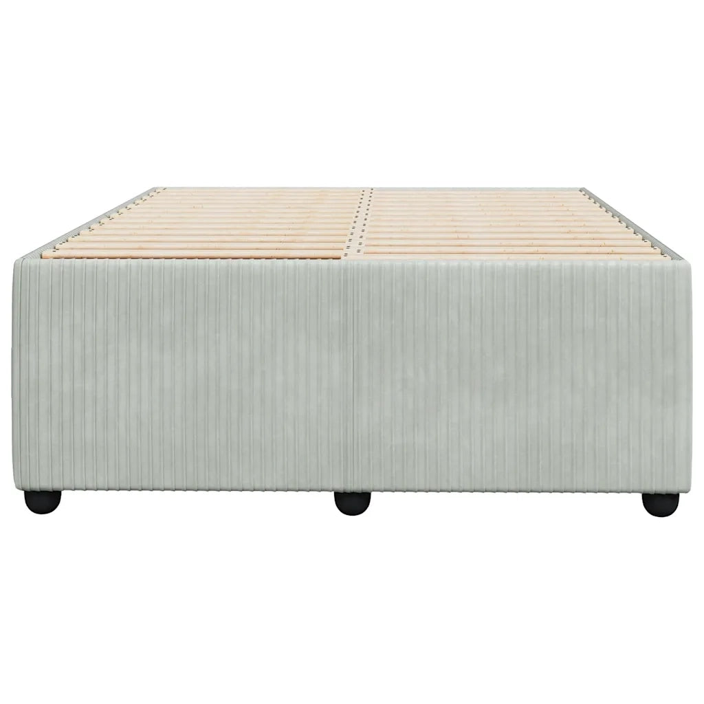 Giroletto senza Materasso Grigio Chiaro 120x200 cm Velluto 3285000