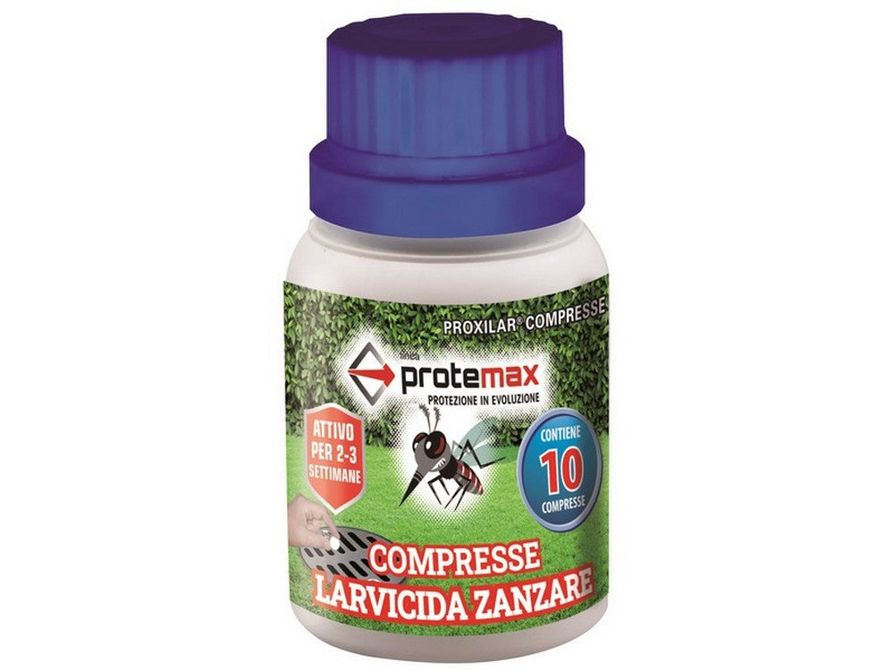 insetticida compresse larve e zanzare barattolo 10 compresse cod:ferx.vit54012