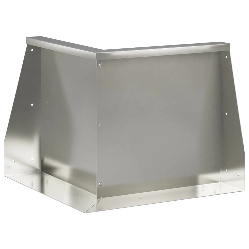 Muro di contenimento 50 x 50 x 30 cm Acciaio Inox Argento 8015165