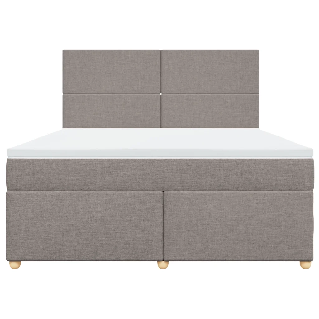 Giroletto a Molle con Materasso Tortora 180x200 cm in Tessuto 3293656