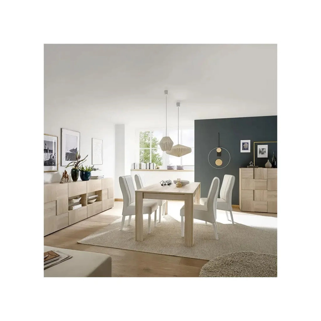 Tavolo 137x90cm con gambe in legno, Collezione SHOW, colore rovere sonoma