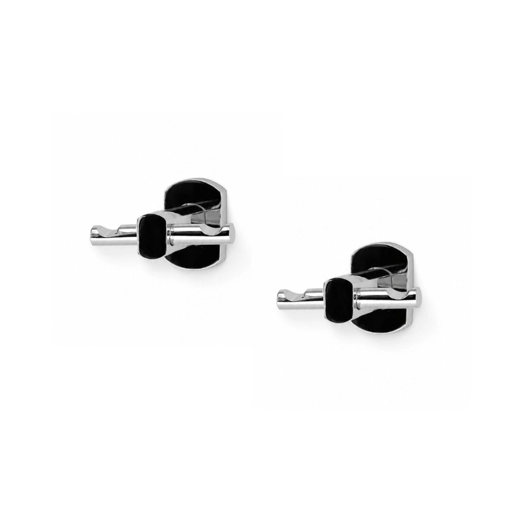 Set 9 pezzi accessori da bagno gold acciaio cromato
