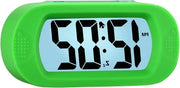 Alarme Digitale - Orologio da Camera con Lampada Notturna e Funzione Slumber - Facile da Impostare - Allarme da Camera per Bambini - Suono Graduale - Funziona con Batterie - LED Verde