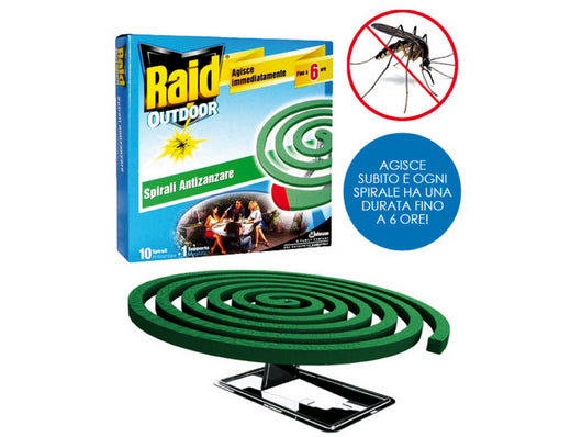 spirali antizanzare 10 pz. cod:ferx.vit35260