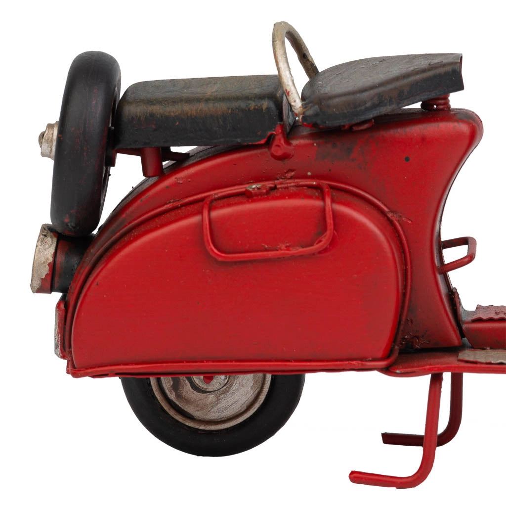 Moto in metallo rosso 17x7x11h