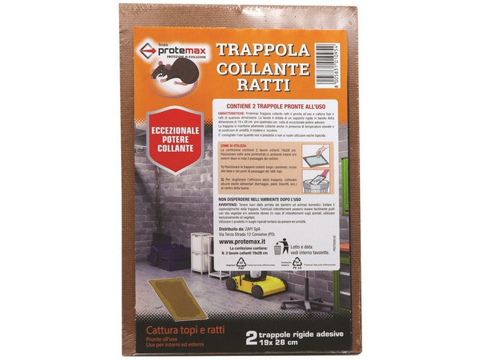 trappola tavoletta topi maxy blister pz.2 cm.19x28 cod:ferx.vit37188