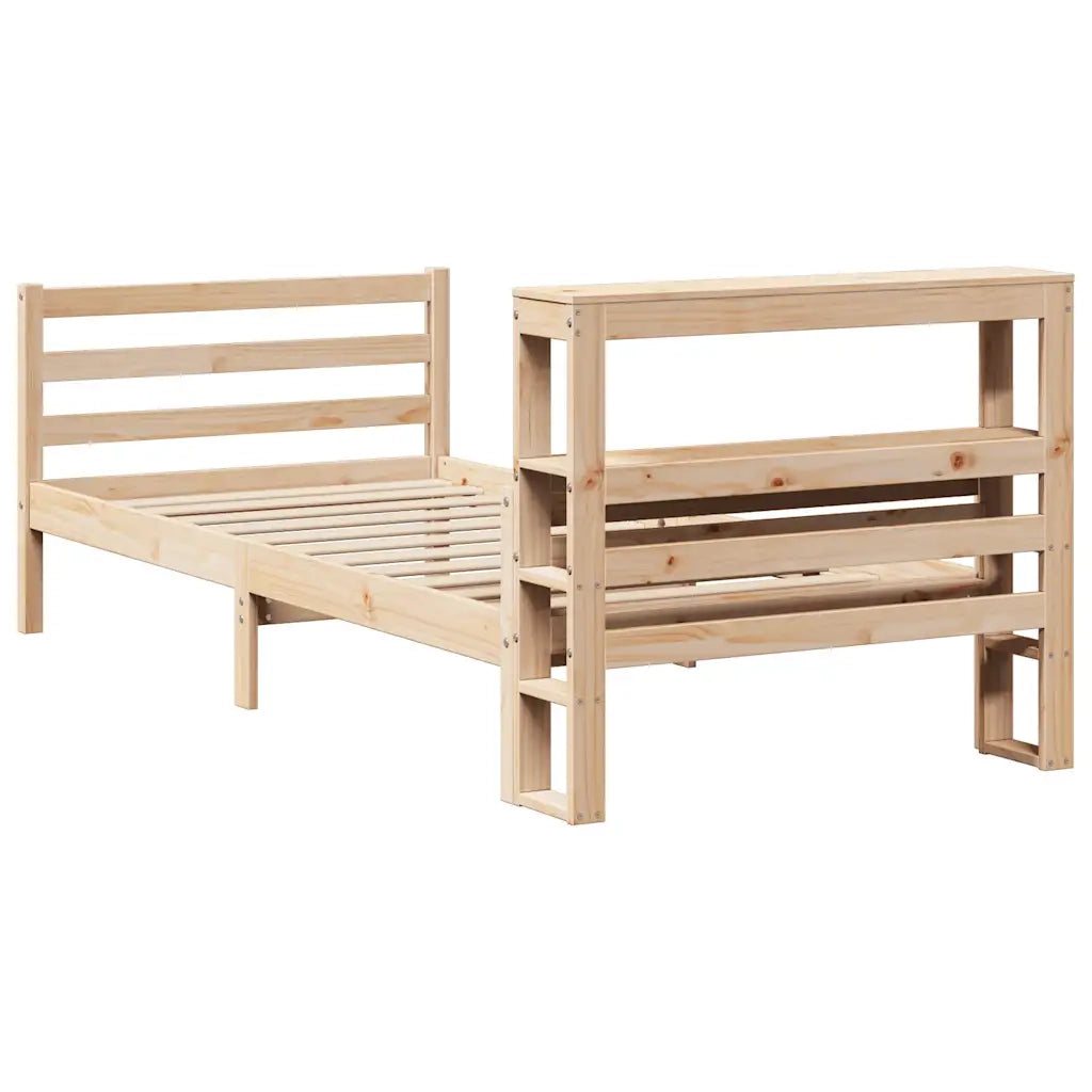 vidaXL Giroletto con Testiera 90x200 cm in Legno Massello di Pino