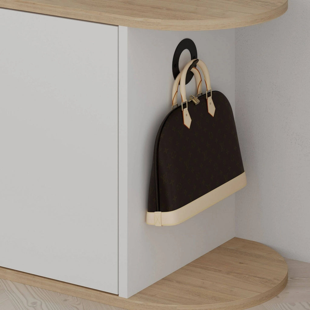 Mobile Portascarpe Kyle, Scarpiera 8 Paia, 104x37x50h cm Marrone Quercia