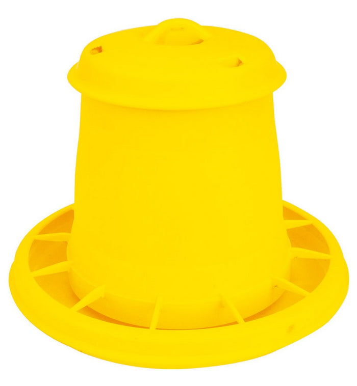 mangiatoia tramoggia per polli con antispreco ï cm. 28x25 h lt. 5,25 (kg. 3,5) cod:ferx.vit30717