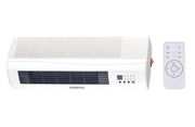 TERMOVENTILATORE CERAMICO WALLY INSTALLAZIONE A PARETE 2000 W TIMER REGOLABILE, TELECOMANDO E CAVO DA 130 CM 59X19X12 CM