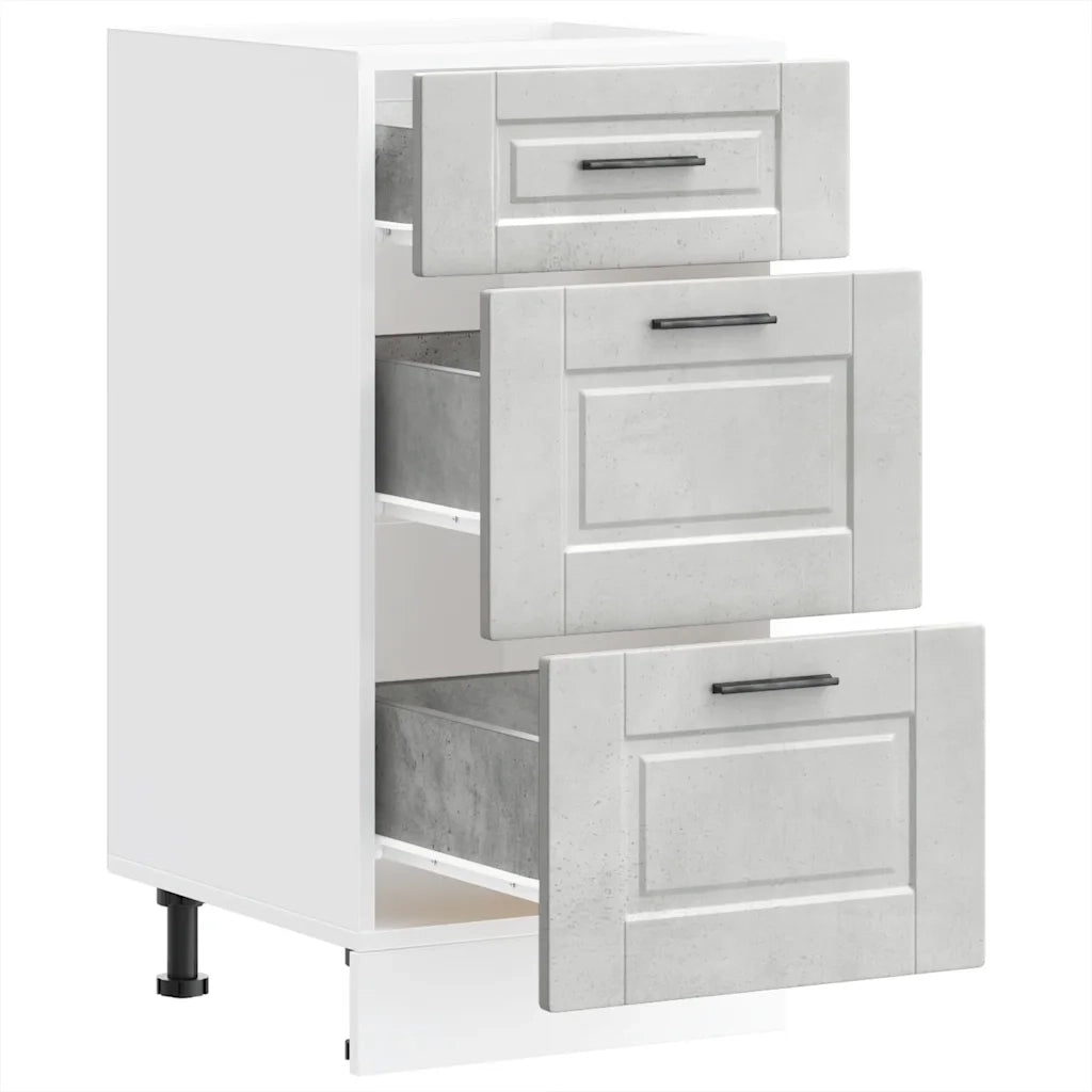 Base da Cucina-Mobile Base da Cucina Porto Grigio Cemento in Legno Multistrato 246040