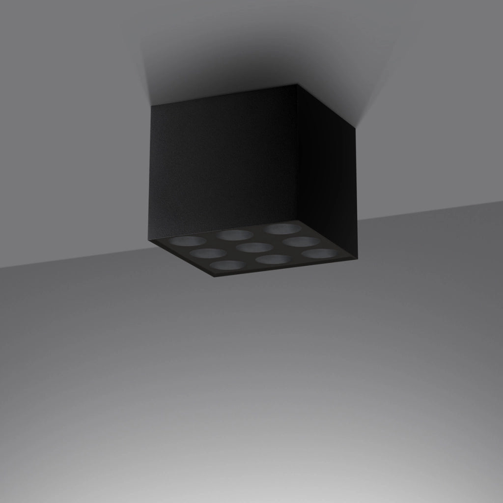 Lampada da soffitto OZZY nero LED