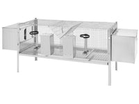 gabbia doppia per conigli con fondo a rete cm. 120x50x65 h cod:ferx.vit50457