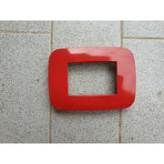 Trade Shop - Placca Placchetta Placchette Compatibili Per Serie Axolute Bticino Colorate Fori - Rosso -4 Fori     -