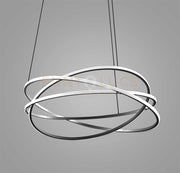 ATIA S/G - LAMPADARIO A SOSPENSIONE NERO A LED D.100CM 3000K 9300LM120W DIMMERABILE