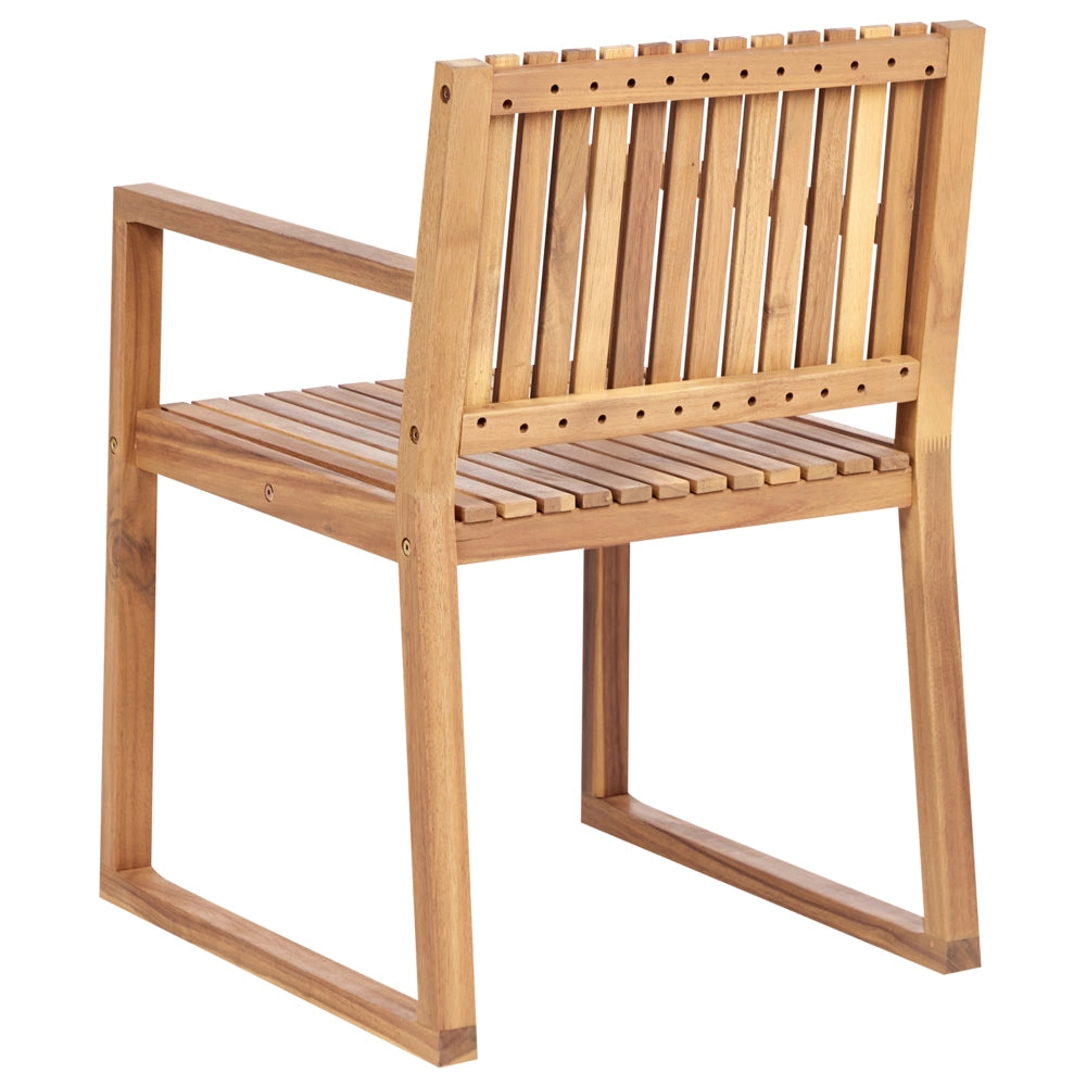 Set da pranzo rustico da 8 posti in legno d'acacia certificato tavolo e sedie con carrello resistente agli agenti atmosferici