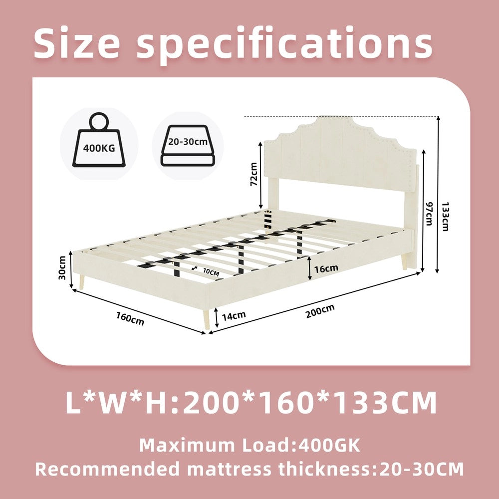 Letto Contenitore Imbottito ¨C MINIMAL ¨C Beige 160x200 con Materasso