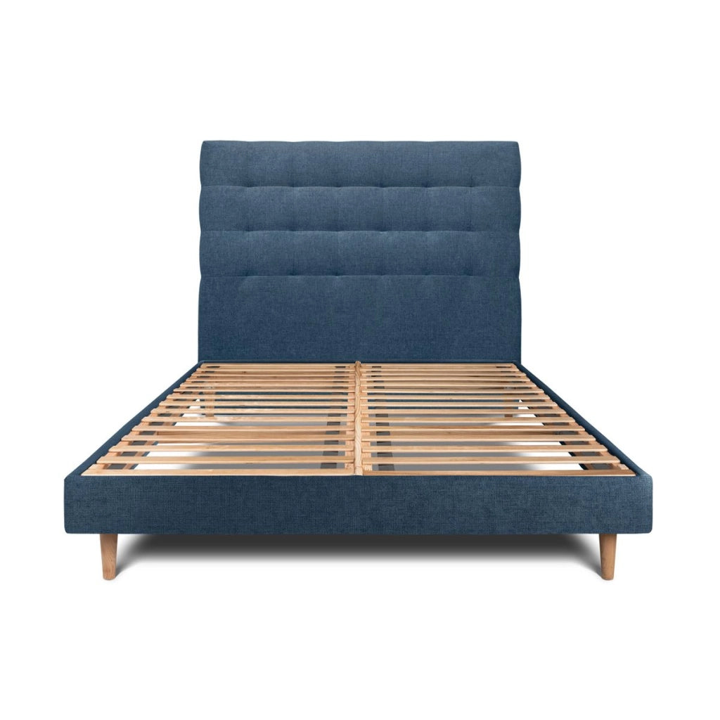Letto 180x200 cm con testata imbottita - Tessuto Tela opaca