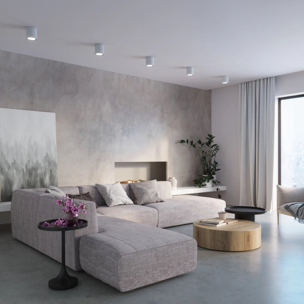 Faretto da soffitto DORINO 140 cemento grigio GU10