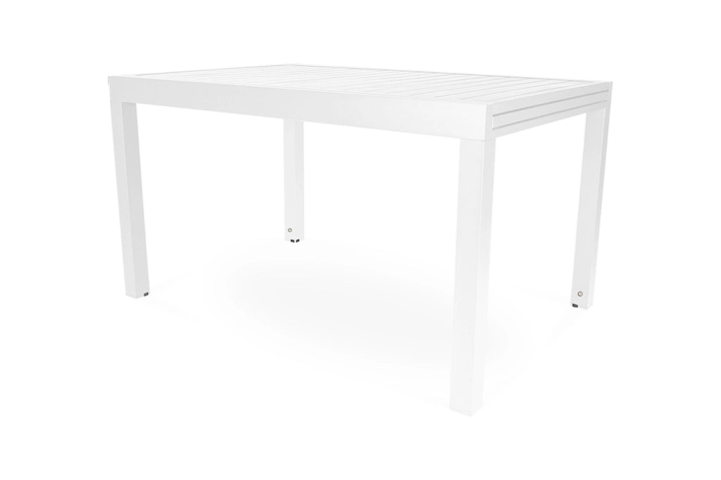 Tavolo da giardino allungabile bianco 135/270 x 90 cm - Ares - TA08ARME