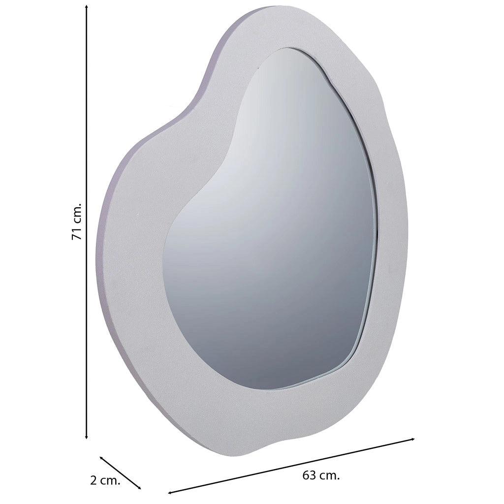 Specchio da parete in metallo 63x02x71h cm