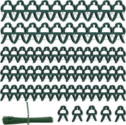 Clips per piante reutilizzabili - 100 pezzi (2 misure) con 30 attacchi per piante - Per piante rampicanti, fiori, viti e ortaggi