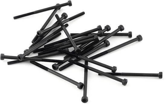 Set di viti a doppio fine in acciaio al carbonio gelegeato 12,9 - Qualità - Nero - Lunghezze 4-50 mm - Alta resistenza - Accessorio per attrezzi di riparazione - Viti