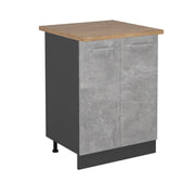 Vicco Mobiletto base cucina Calcestruzzo 60 cm , PL Rovere