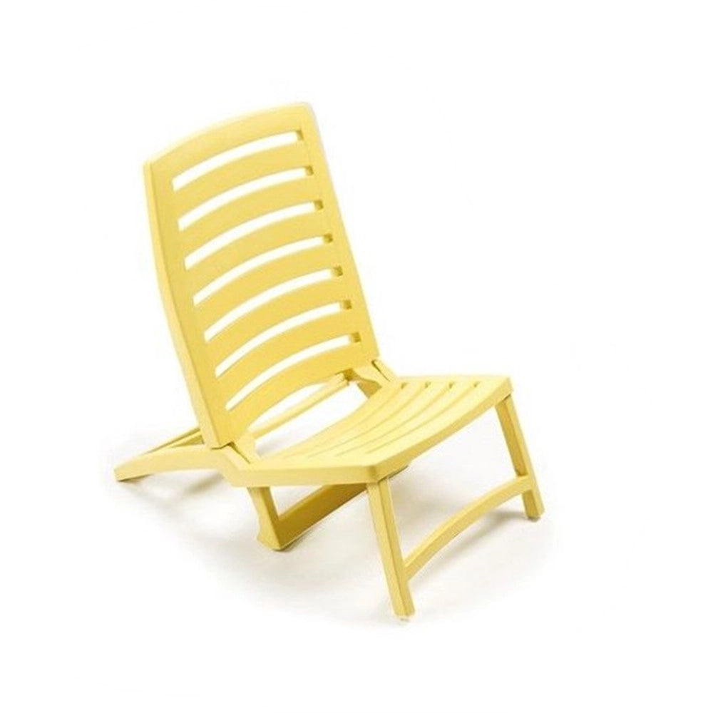 Trade Shop - Spiaggina Sedia Sdraio Spiaggia Design Basso Pieghevole Colorata 42x58xh64 Cm 862869 -