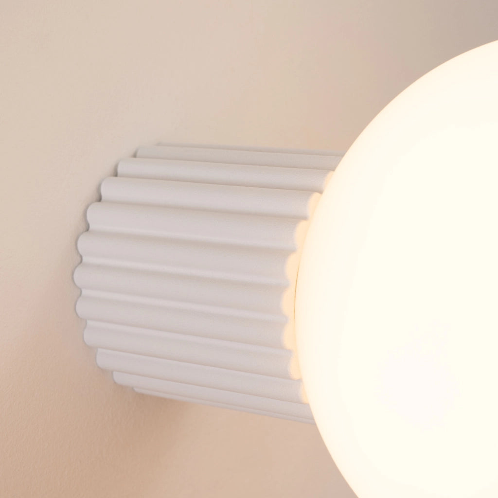 Applique Pure Lume SFERA bianca sfera vetro G9 IP44