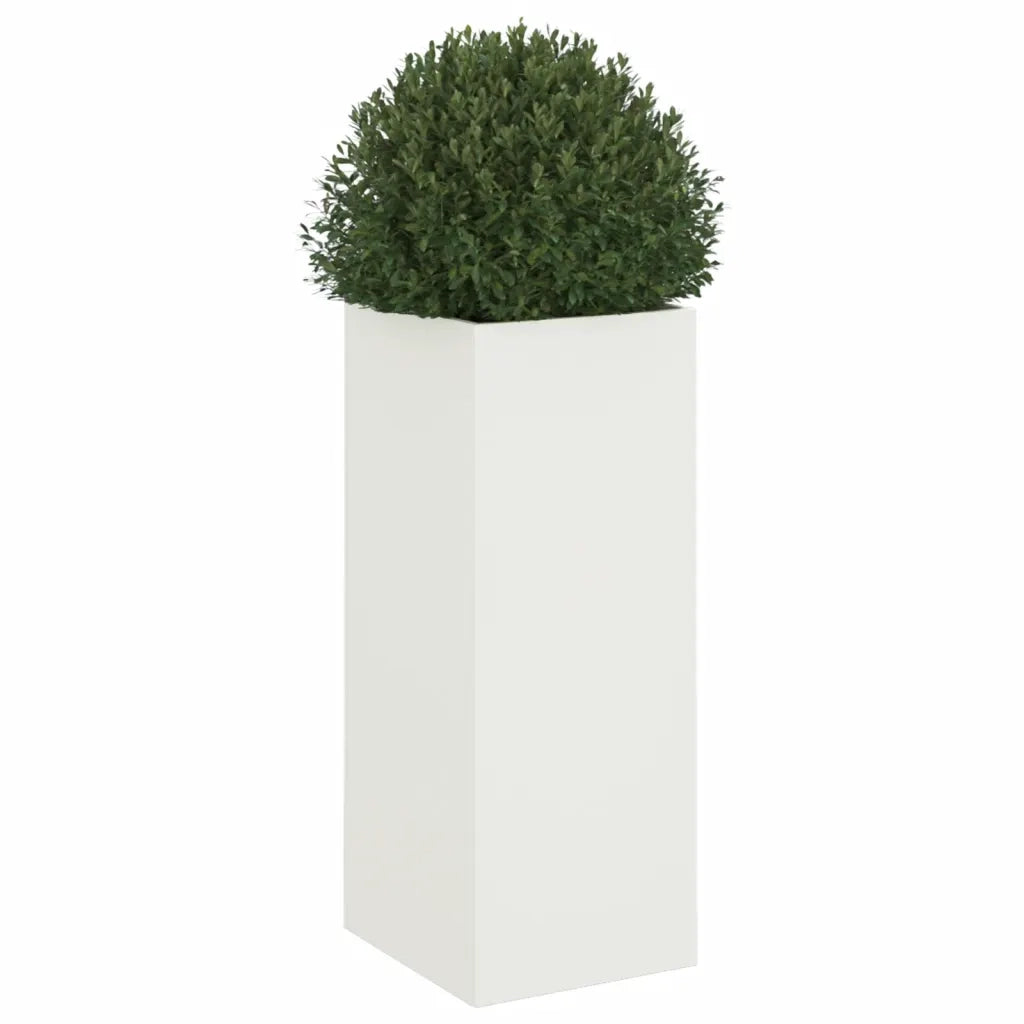 Fioriera Bianca 32x29x75 cm in Acciaio 841572
