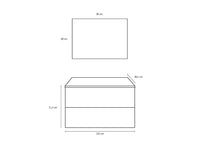 Mobile Bagno Sospeso 101cm TFT Marte Blu Bianco