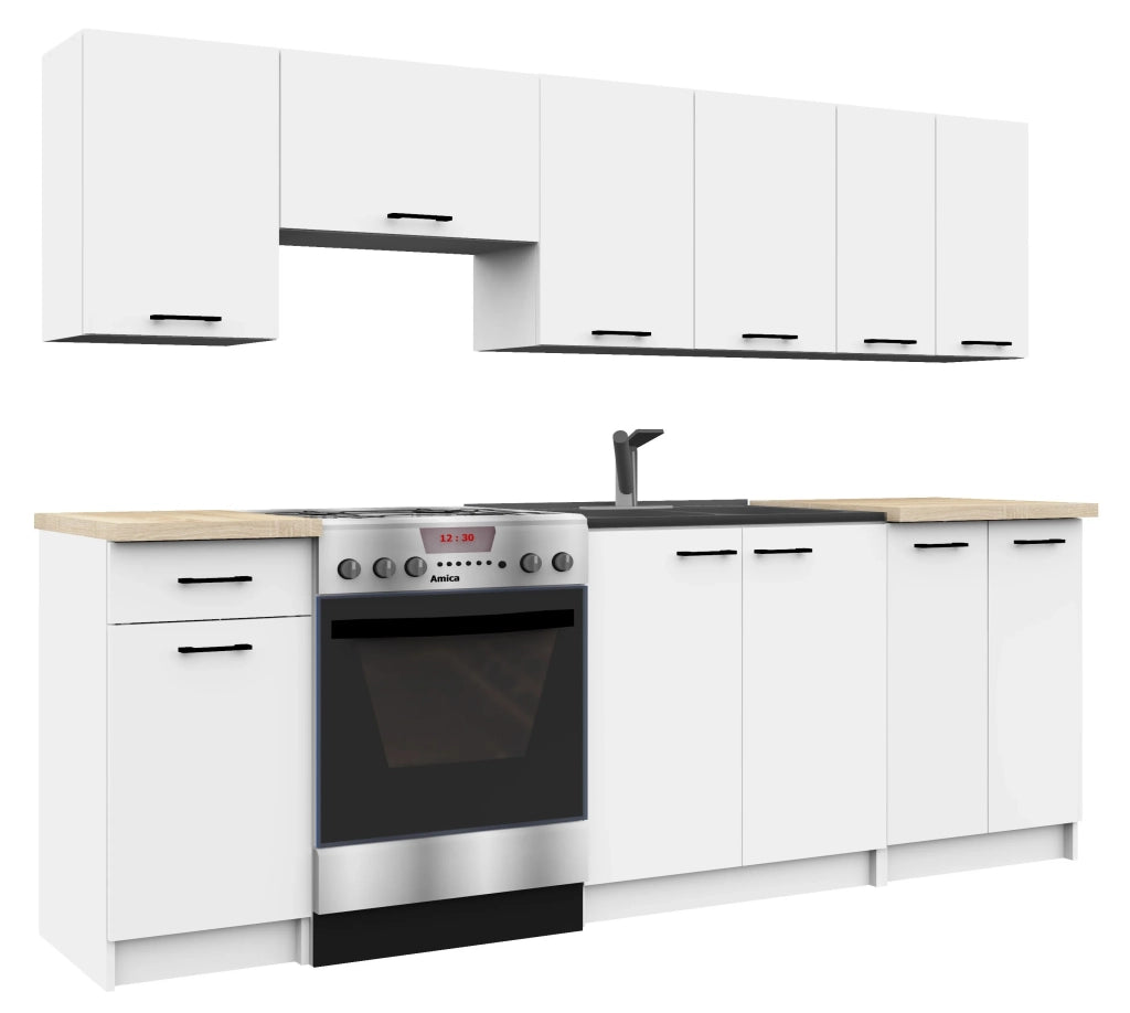 Mobile cucina modulare con piano di lavoro AKORD OLIWIA Bianco 40 cm 1 anta 1 cassetto 40x46x85 cm