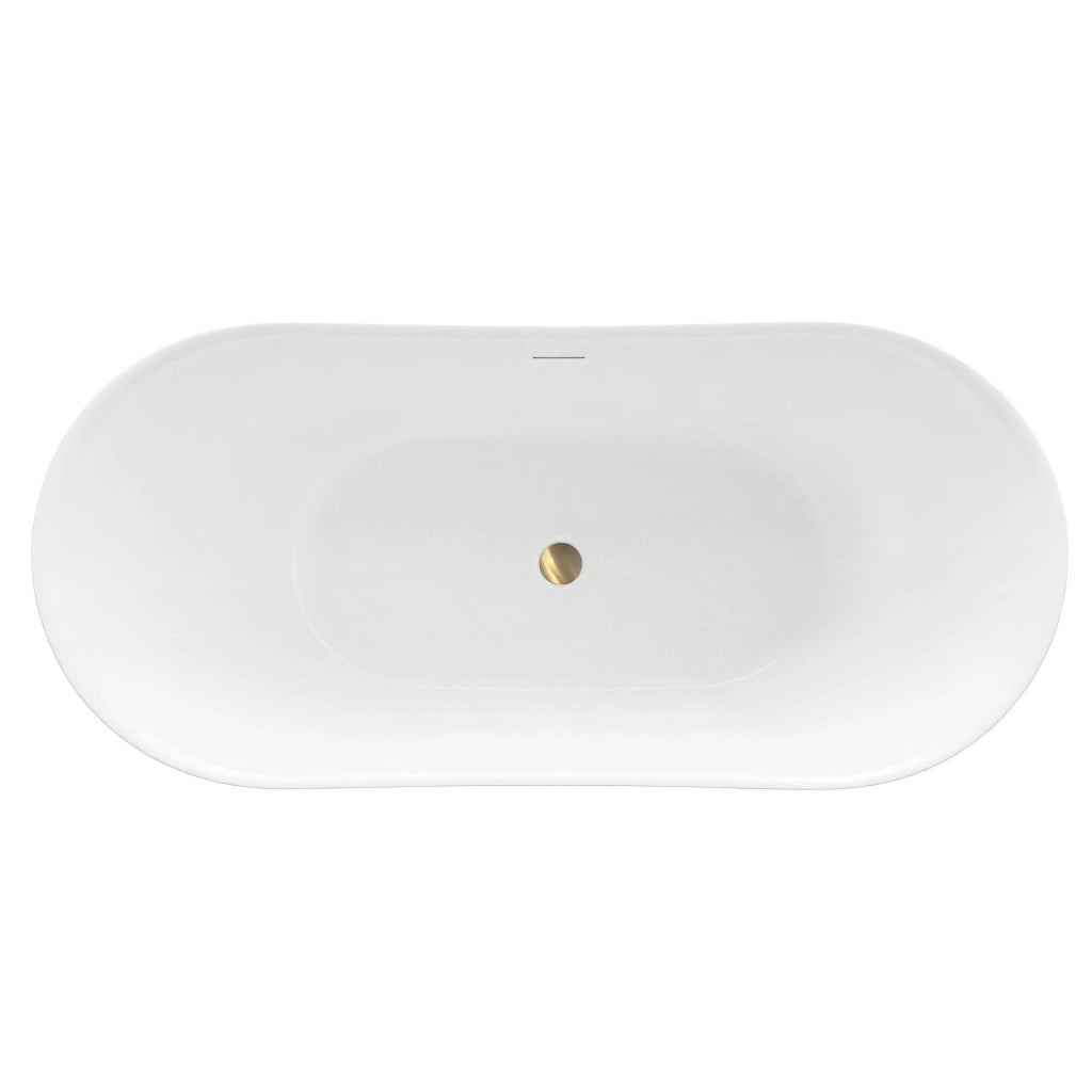Vasca Bagno Da Terra Rea Ferrano Slim 170 Copritappo rame spazzolato