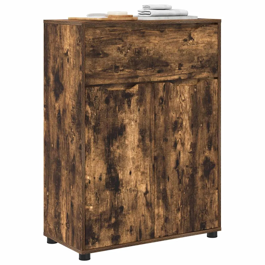 Mobile da Bagno con cassetto Rovere fumé 72,5 x 36,5 x 100 cm 888772