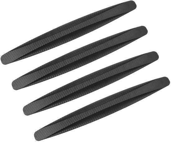 Protezione automatica per porte - 4 pezzi - Panno di gomma nero - Autoadesivo - Resistente al calore - PVC duraturo - Protezione per porte