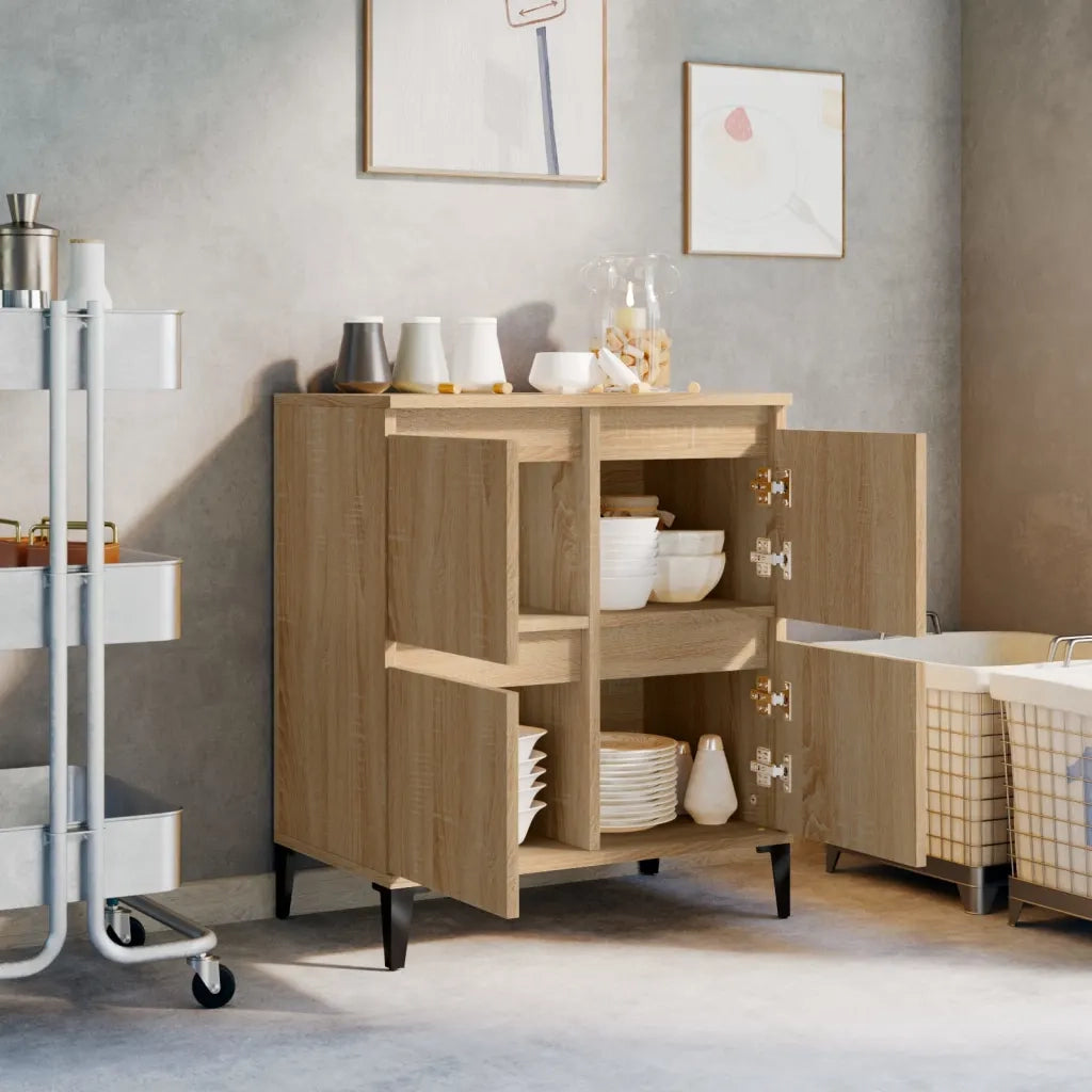 Credenza Rovere Sonoma 60x35x70 cm in Legno Multistrato
