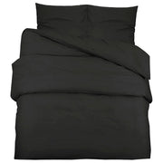 Set Copripiumino Nero 155x220 cm in Cotone CFW2623418