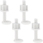 Set di riparazione per copertura di toilette - 4 paia di viti e dadi in plastica